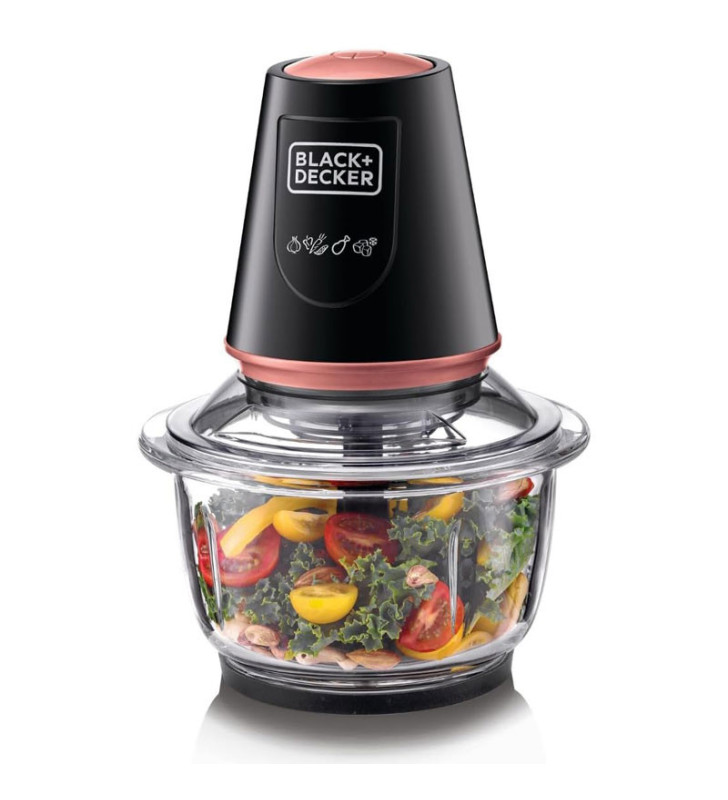 Hachoir BLACK & DECKER 1.2 Litre / 400W / ROSE GOLD et Noir