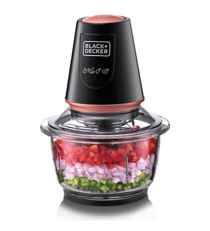 Hachoir BLACK & DECKER 1.2 Litre / 400W / ROSE GOLD et Noir