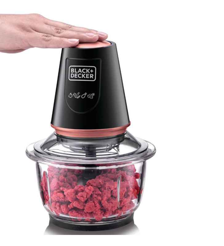 Hachoir BLACK & DECKER 1.2 Litre / 400W / ROSE GOLD et Noir