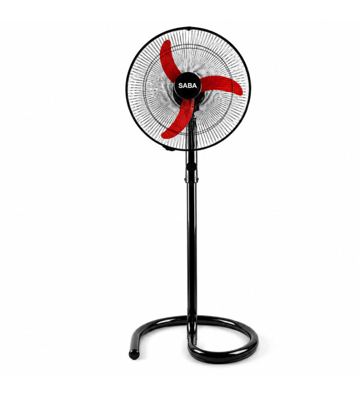 Ventilateur sur pied SABA 18 / Noir et Rouge
