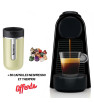 Machine à café Nespresso D30 / Noir AVEC Thermos + 30 Capsules Nespresso Offertes