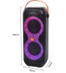 Haut parleur karaoké Portable SING-E ZQS4277 / Lumières RGB / 15W X 2 / Noir