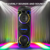 Haut-parleur Bluetooth SING-E ZQS6302 / Lumières RGB / 30W / Avec microphone / Noir