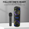 Haut-parleur Bluetooth SING-E ZQS6302 / Lumières RGB / 30W / Avec microphone / Noir