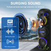 Haut-parleur Bluetooth SING-E ZQS6302 / Lumières RGB / 30W / Avec microphone / Noir