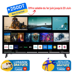 TV LG 65" QNED 4K Smart / 65QNED70A6A + 250DT Bon D'achat