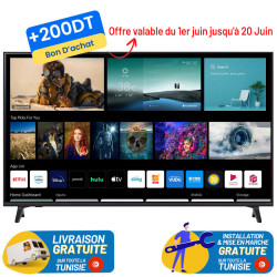 TV LG 55" QNED 4K Smart / 55QNED70A6A + 200DT Bon D'achat