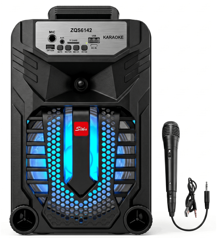 Haut-parleur Bluetooth ZQS6142 / 15W / Avec Microphone / Noir
