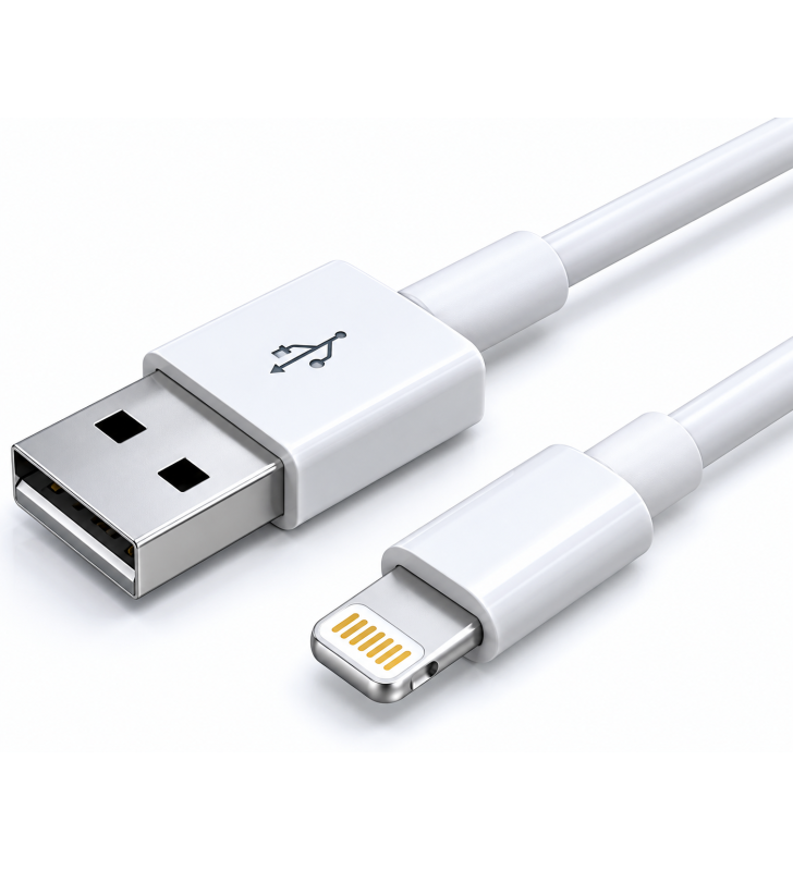 CABLE CHARGEUR Elektrum 120W USB - Ligntning EL02 6A / WHITE