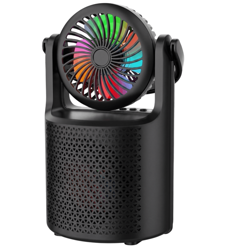 Haut-parleur sans fil Sing-e ZQS1440 Avec ventilateur RGB / Noir