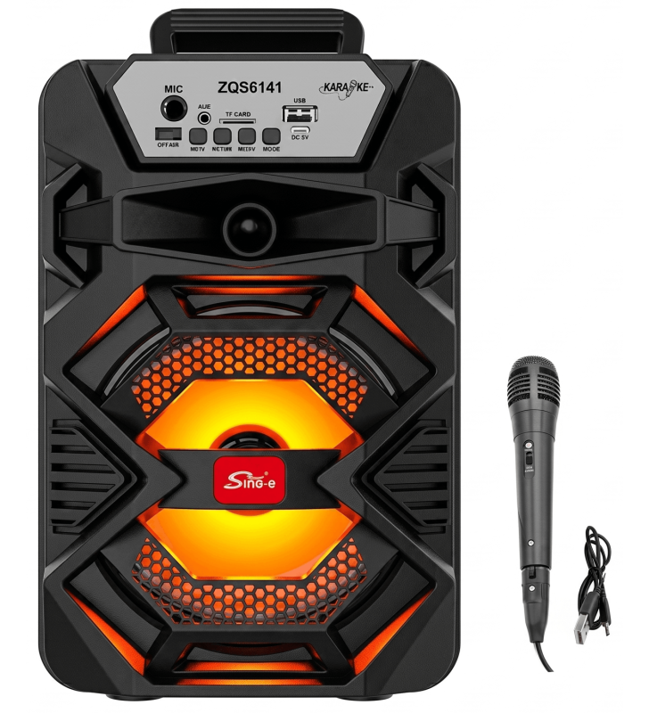 Haut Parleur Sans fil ZQS 6141 Rechargable Avec Microphone