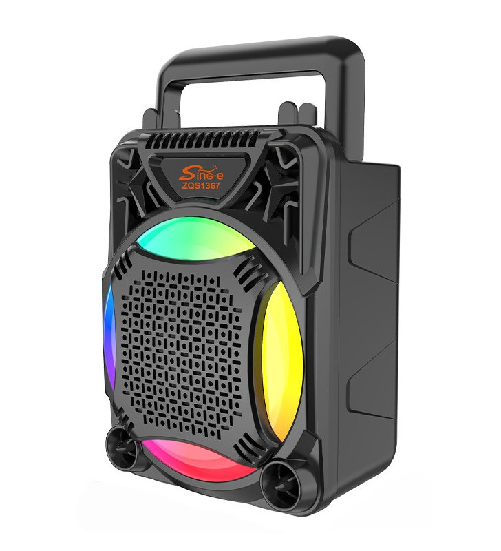 Haut Parleur Sans fil ZQS 1367 Rechargable Avec Microphone / Noir
