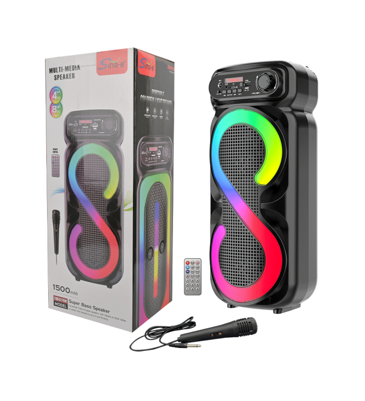 Haut-parleur sans fil Sing-e ZQS-4270M / RGB / 16 W / Noir