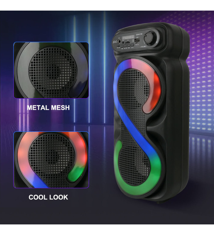 Haut-parleur sans fil Sing-e ZQS-4270M / RGB / 16 W / Noir