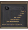 Haut-parleur sans fil Sing-e ZQS-V100 / 2x Microphone / RGB / 60 W / Noir