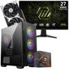 Setup Gamer Special Pc de Bureau Gaming / Ryzen 5 7500F / RTX 5050 8G / 32 Go DDR5 Avec Écran Gaming MSI MAG 27" WQHD IPS / 200 Hz