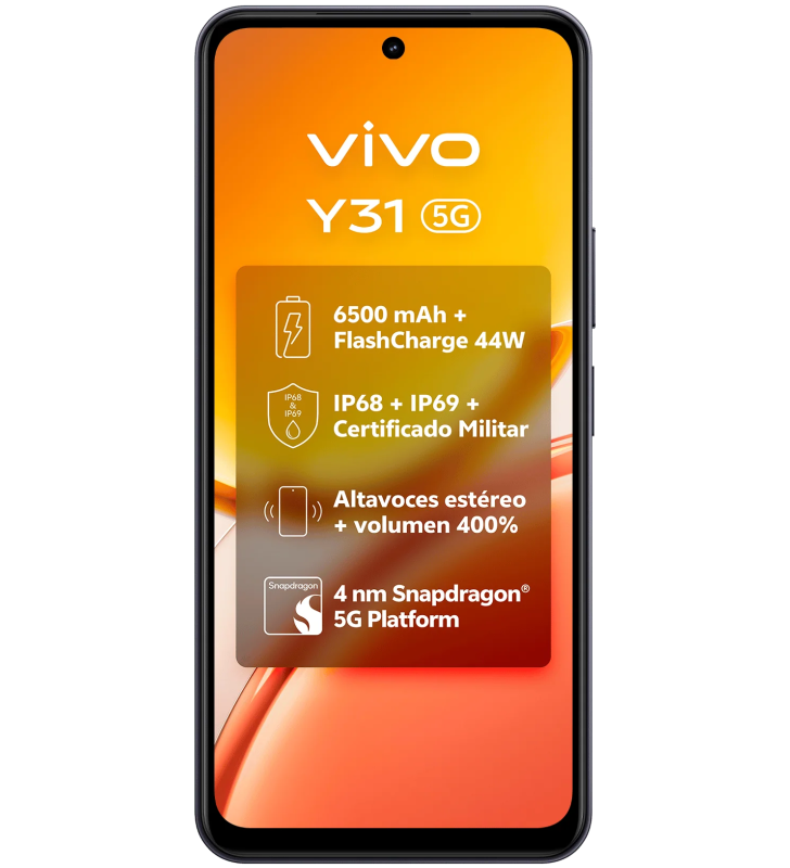Smartphone VIVO Y31 5G / 16 Go / 256 Go / Noir