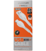 Cable Chargeur Elektrum USB-A vers TYPE-C / Blanc