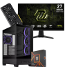 Setup Gamer Special Pc de Bureau Gaming / Ryzen 5 7600X / RTX 5050 8G / 32 Go DDR5 Avec Écran Gaming MSI 27" WQHD IPS / 200 Hz