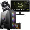Setup Gamer Special Pc de Bureau Gaming / Ryzen 5 9600X / RTX 5050 8G / 32 Go DDR5 Avec Écran Gaming MSI MAG 24" Full HD IPS / 240 Hz