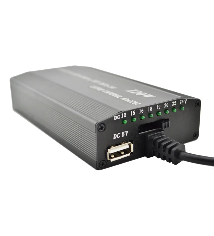 Chargeur Universel Laptop 12V/24V 120W Avec Chargeur Voiture Allume Cigare