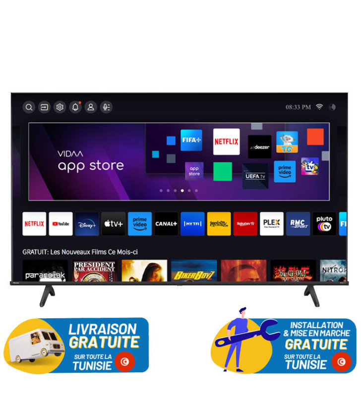 TV HISENSE 55" Smart Série 4K UHD A6500N SERIES GOOGLE TV