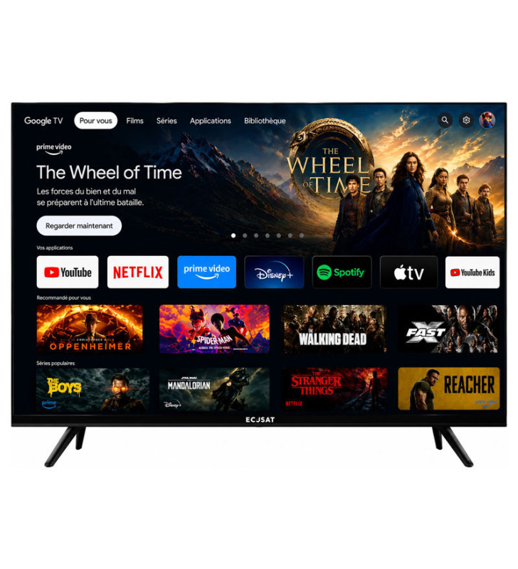 TV ECOSAT 43" QLED 4K GOOGLE TV