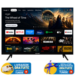 TV ECOSAT 43" QLED 4K GOOGLE TV