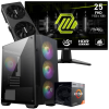 Setup Gamer Special Pc de Bureau Gaming / Ryzen 5 3600 / RTX 5060 8G / 16 Go Avec Écran Gaming MSI MAG 24.5" Full HD IPS / 200 Hz