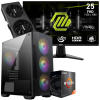 Setup Gamer Special Pc de Bureau Gaming / Ryzen 5 5500 / RTX 5060 8G / 16 Go Avec Écran Gaming MSI MAG 24.5" Full HD IPS / 200 Hz