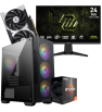 Setup Gamer Special Pc de Bureau Gaming / Ryzen 5 5500 / RTX 5060 8G / 16 Go Avec Écran Gaming MSI MAG 24" Full HD IPS / 240 Hz