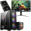 Setup Gamer Special Pc de Bureau Gaming / Ryzen 5 5600 / RTX 5060 8G / 16 Go Avec Écran Gaming Redragon 24.5" Full HD IPS / 240 Hz