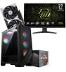 Setup Gamer Special Pc de Bureau Gaming / Ryzen 7 5700 / RTX 5060 8G / 32 Go Avec Écran Gaming MSI MAG 27" Full HD IPS / 240 Hz