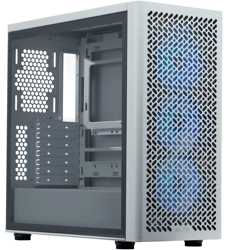 Boîtier Cooler Master Elite 502 / 3x FAN ARGB  / Blanc
