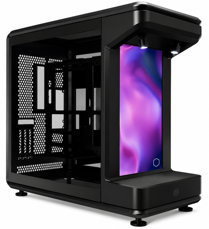 Boîtier Cooler Master MasterFrame 360 Stage LCD / Noir