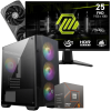 Setup Gamer Special Pc de Bureau Gaming / Ryzen 5 8400F / RTX 5060 8G / 32 Go DDR5 Avec Écran Gaming MSI MAG 24.5" Full HD IPS / 200 Hz