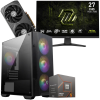 Setup Gamer Special Pc de Bureau Gaming / Ryzen 5 8400F / RTX 5060 8G / 32 Go DDR5 Avec Écran Gaming MSI MAG 27" Full HD IPS / 240 Hz