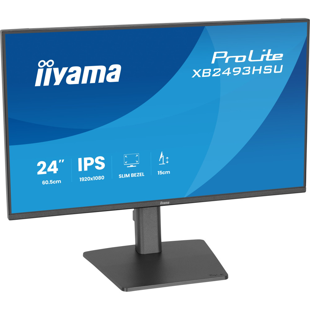 Écran IIYAMA Prolite XB2493HSU-B1 24" 120Hz IPS 1ms / HDMI/DP / PIVOTANT 90° / 2x HAUT PARLEUR