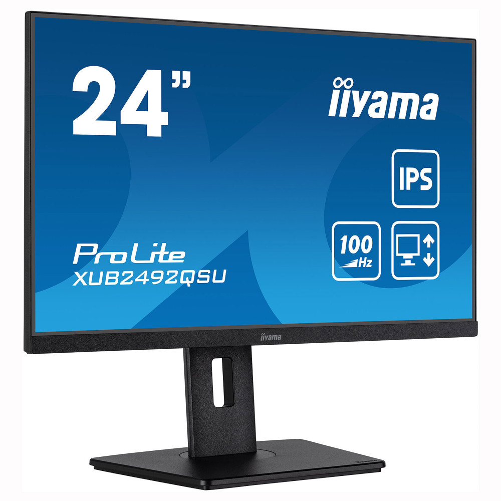 Écran IIYAMA Prolite XUB2492QSU-B1A 24" 100Hz IPS 0,5ms / HDMI/DP / PIVOTANT 90° / 2x HAUT PARLEUR