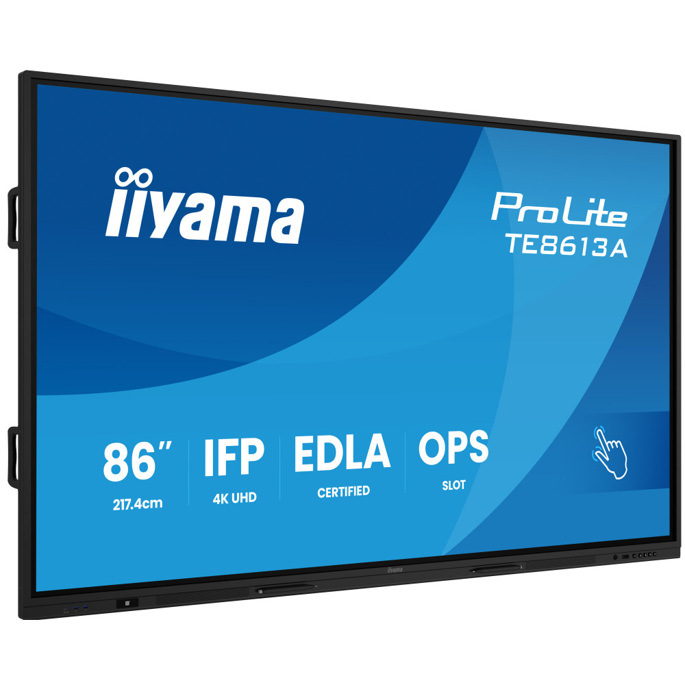 Écran Tactile Interactif Iiyama 86"4K 60Hz 8G/128G HDMI/RJ45/DP HAUT PARLEUR + SUPPORT