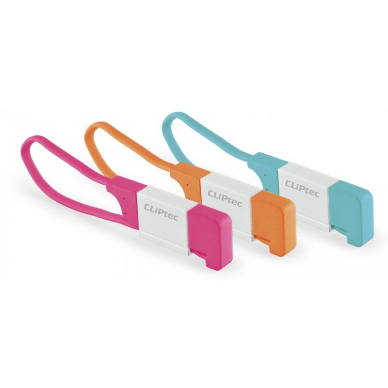 Câble plat CLiPtec LOCK USB vers Micro-USB pour Smartphone / Orange