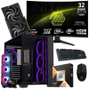 Setup Gamer Special Pc de Bureau Gaming / Ryzen 9 9900X3D / RTX 5060 8G / 64 Go Avec Écran Gaming CURVED MSI 31.5" WQHD 2K VA 180 Hz