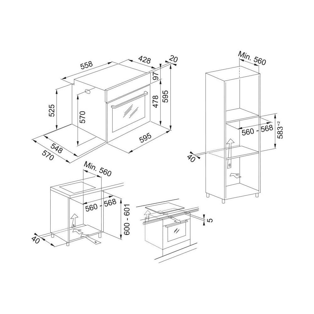 Four Encastrable FRANKE 71 Litres / INOX