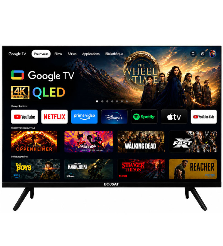 TV Ecosat 55" QLED 4K SMART Google TV