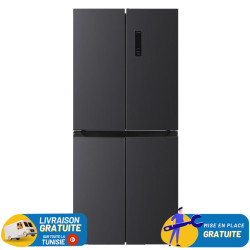 Réfrigérateur NEWSTAR Side By Side INVERTER No Frost 480 Litres / SBS4480DX / Dark INOX
