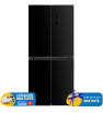 Réfrigérateur NEWSTAR Side By Side INVERTER No Frost 480 Litres / SBS4480X / Verre Noir