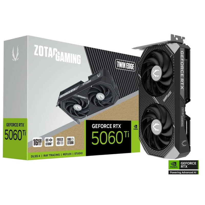 Carte Graphique ZOTAC GAMING GeForce RTX 5060 Ti Twin Edge / 16 Go GDDR7
