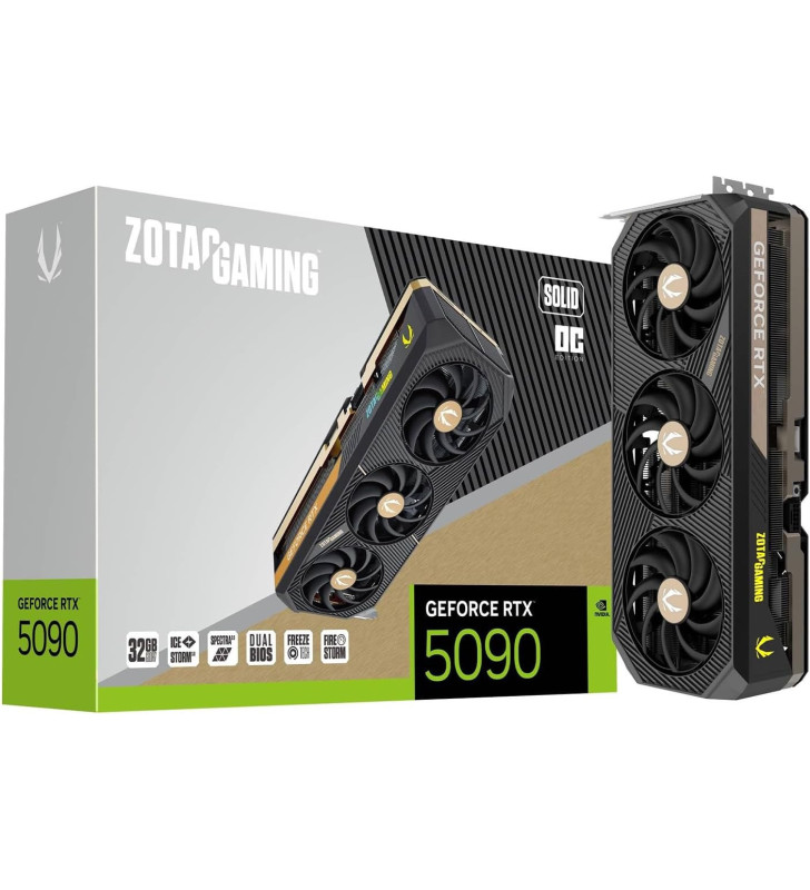 Carte Graphique ZOTAC GAMING GeForce RTX 5090 SOLID OC / 32 Go GDDR7