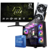 Setup Gamer Special Pc de Bureau Gaming / i7-12700KF / RTX 5060 Ti 8G / 32 Go Avec Écran Gaming MSI MAG 27" Full HD IPS / 240 Hz