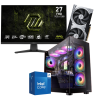 Setup Gamer Special Pc de Bureau Gaming / i7-14700F / RTX 5060 Ti 8G / 32 Go Avec Écran Gaming MSI MAG 27" Full HD IPS / 240 Hz